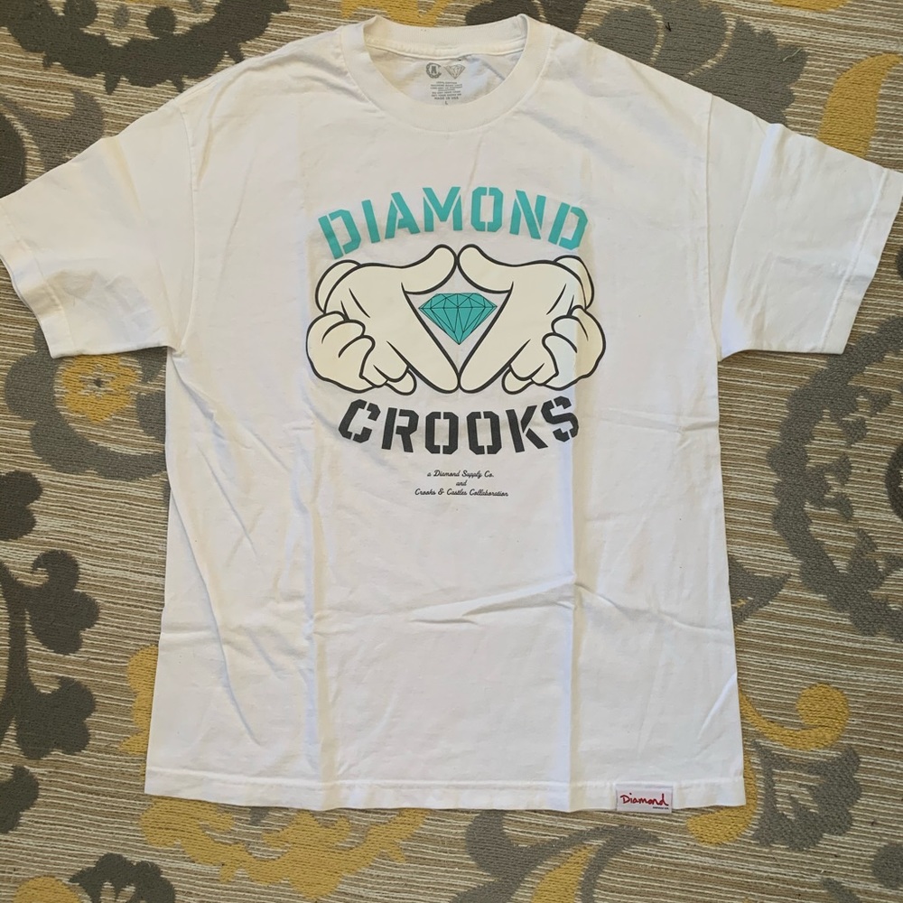 Diamond x Crooks & Castles tee